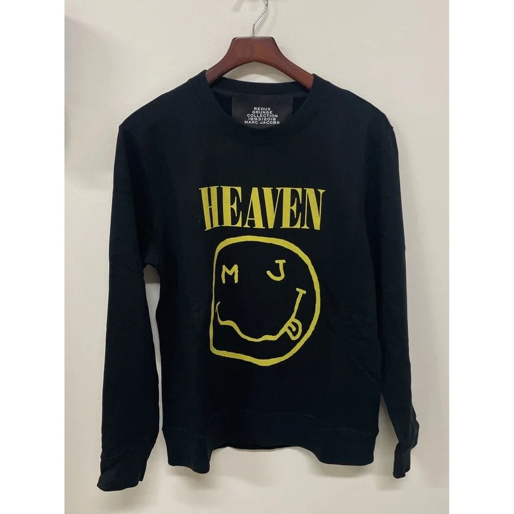 XS NIRVANA Lawsuit 2018 NOS Marc Jacobs Redux Grunge Sweatshirt‎ Unisex-Oversize